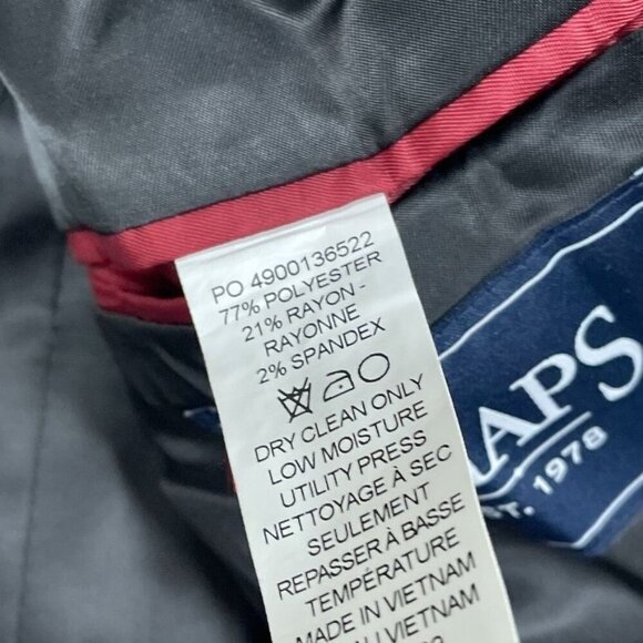 NEW Chaps Suit 38R Pants 34W X 32L Slim Fit Polyester Blend a1169 - Picture 9 of 13